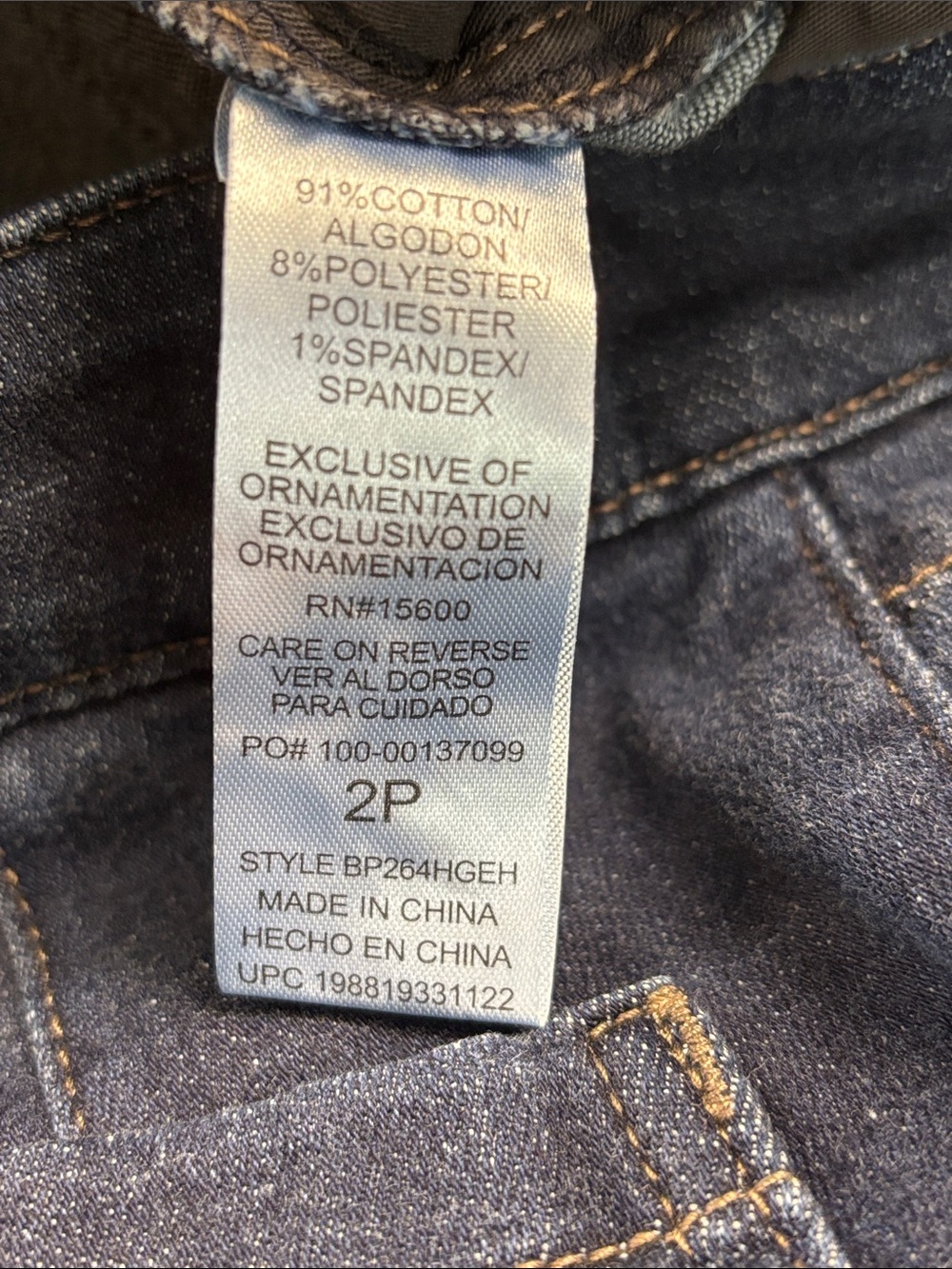 NWT Democracy “Ab” Solution Skyrise Wide Leg Denim Jeans Indigo - Picture 4 of 7